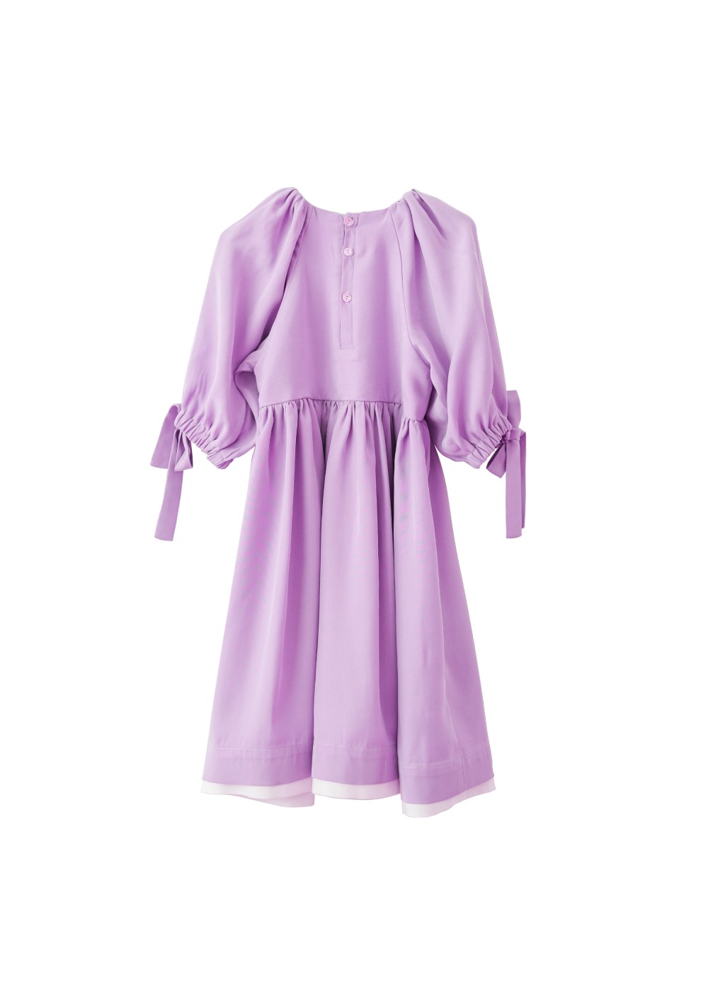 Babydoll dress Icon in soft lyocell, Lila