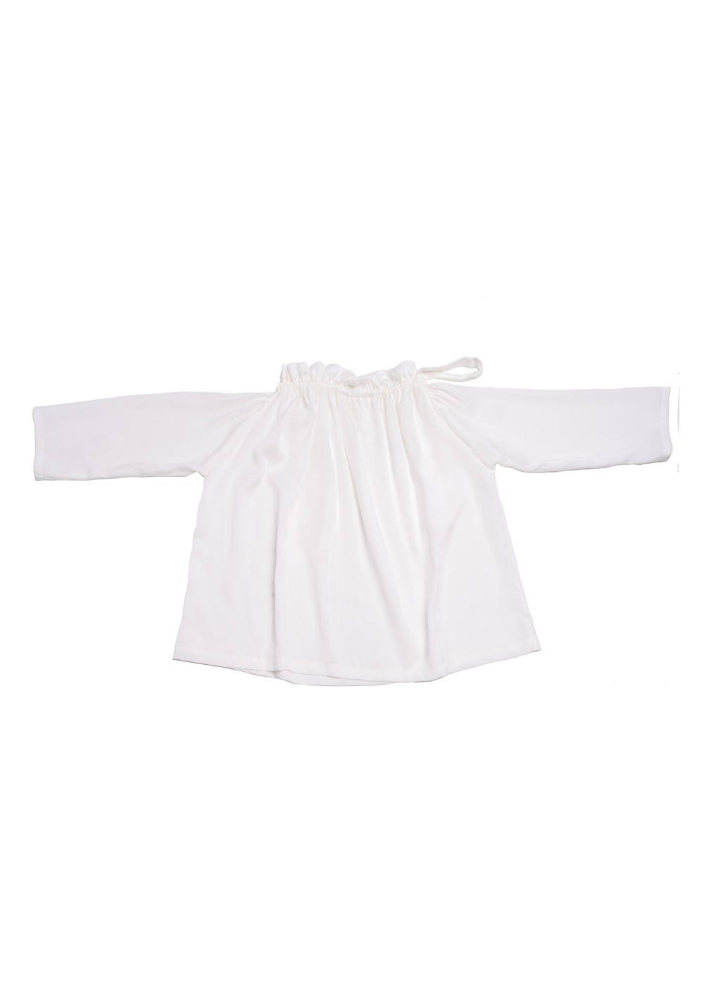 Langarm-Bluse Lea, Off-White, Oversized
