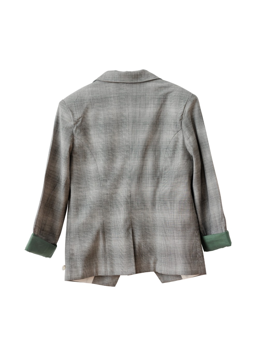 FINN WOOL BLENDED BLAZER WITH CHECK PATTERN